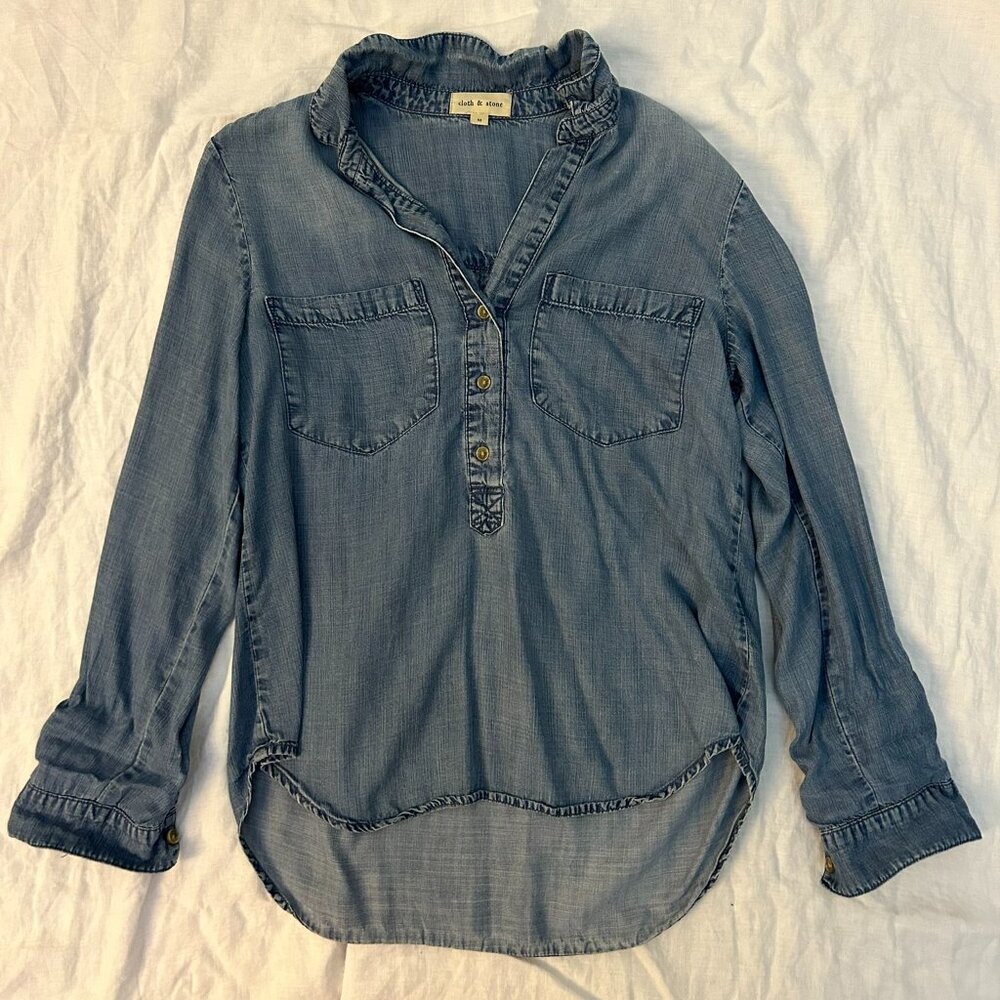 Anthropologie Cloth & Stone Denim Shirt